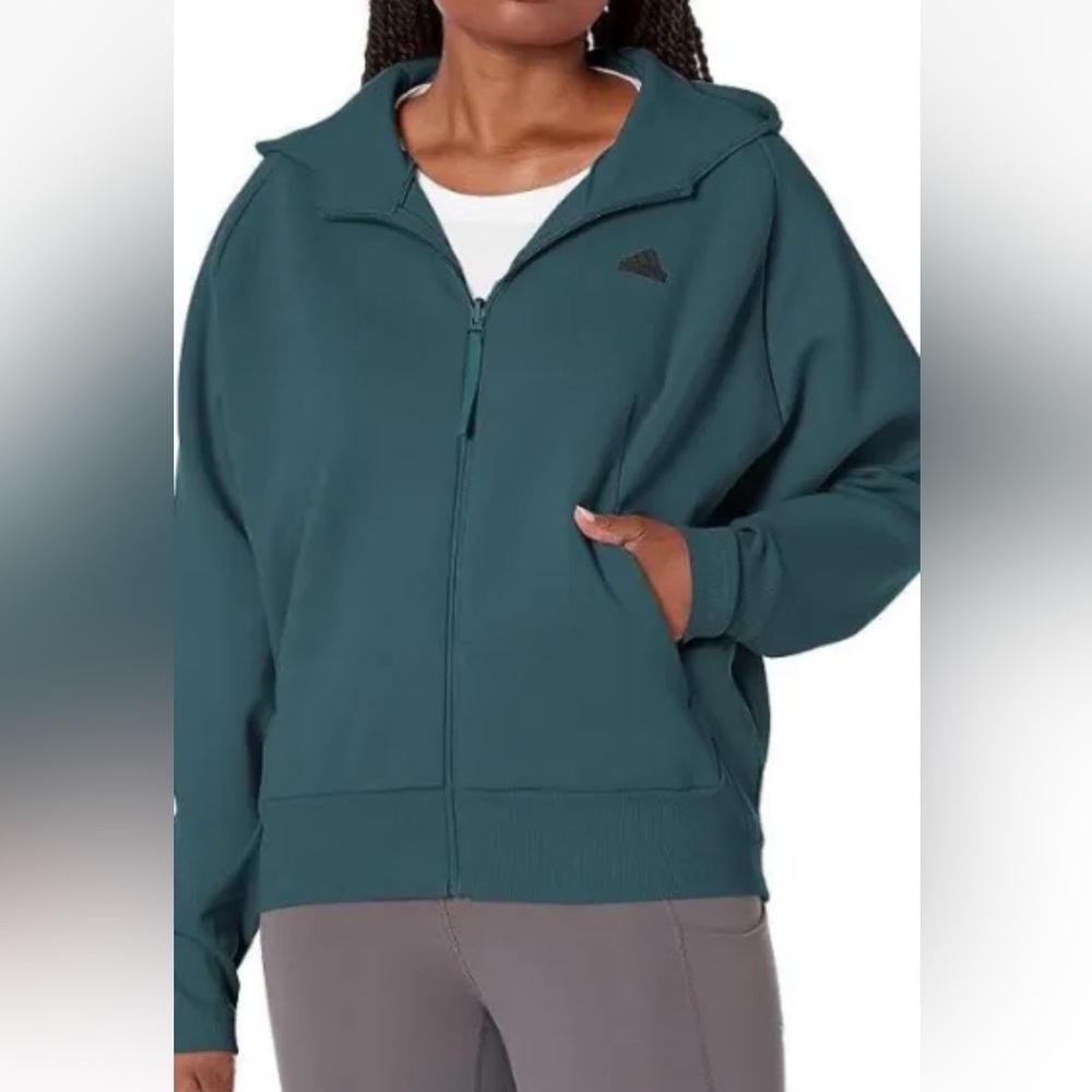 Adidas ARCTIC NIGHT Women's Z.N.E. Full Zip Hooded Jacket, XS